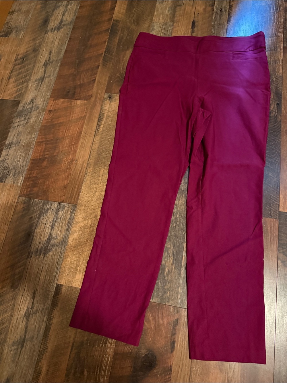 Kim Rogers Straight Leg Pants in Berry Color